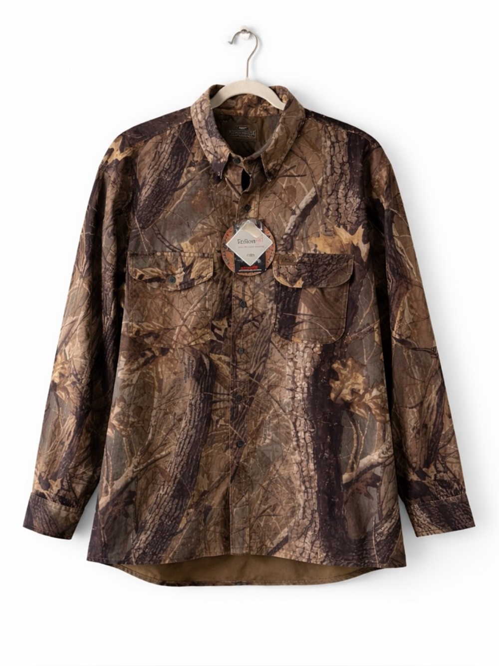 NWT White Water Outdoors Real Tree Camo Button Down Long Sleeve‎ Hunting Shirt